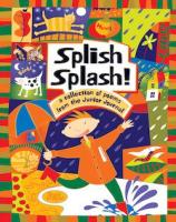 Splish splash cover with child in gumboots.