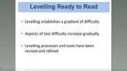 Levelling ready to read.